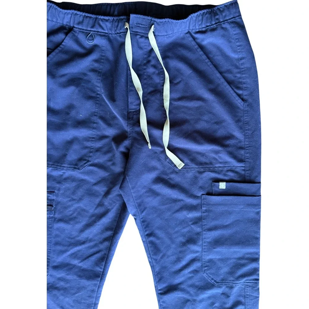 Figs Scrub Pants Technical Collection Navy Blue Cargo Mens Small Nursing